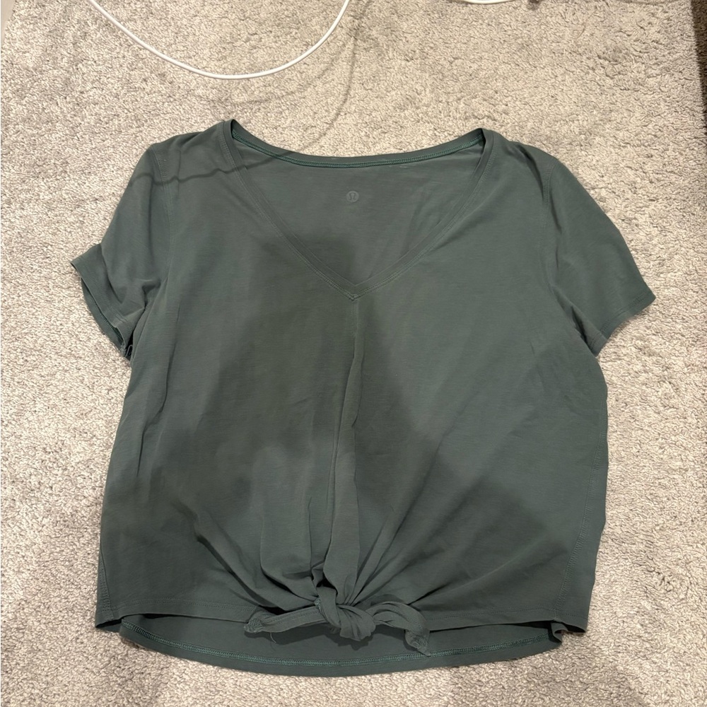 lululemon athletica Dark Green Short Sleeve Tee